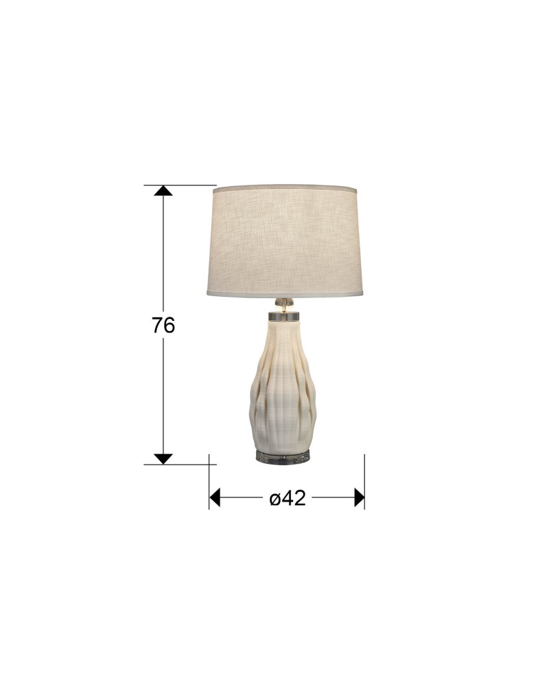 TESSA-SOBREMESA 1L CERAMICA-BLANCO
